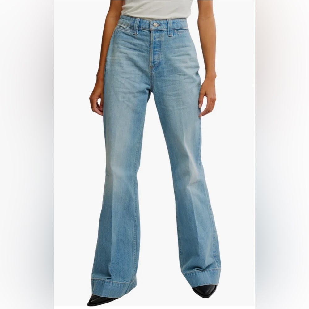 Free People Light Blue Boot Cut Jeans